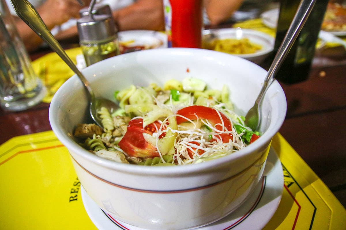 dieta na wakacjach salatka chorwacja kastel novi