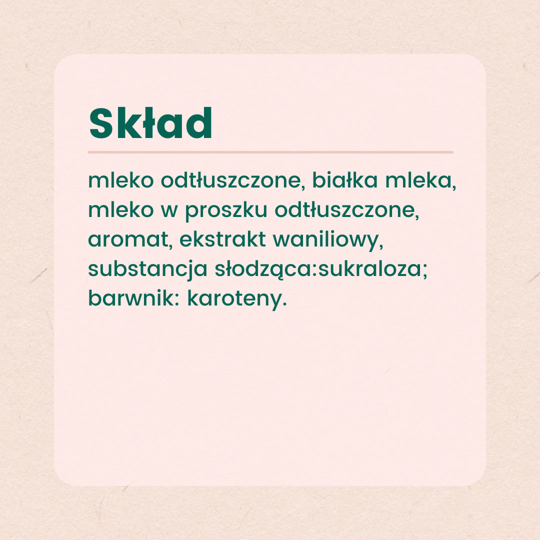 Sukraloza w składzie napoju Milbona z Lidla