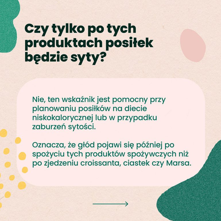 po jakich produktach poczujemy sytość