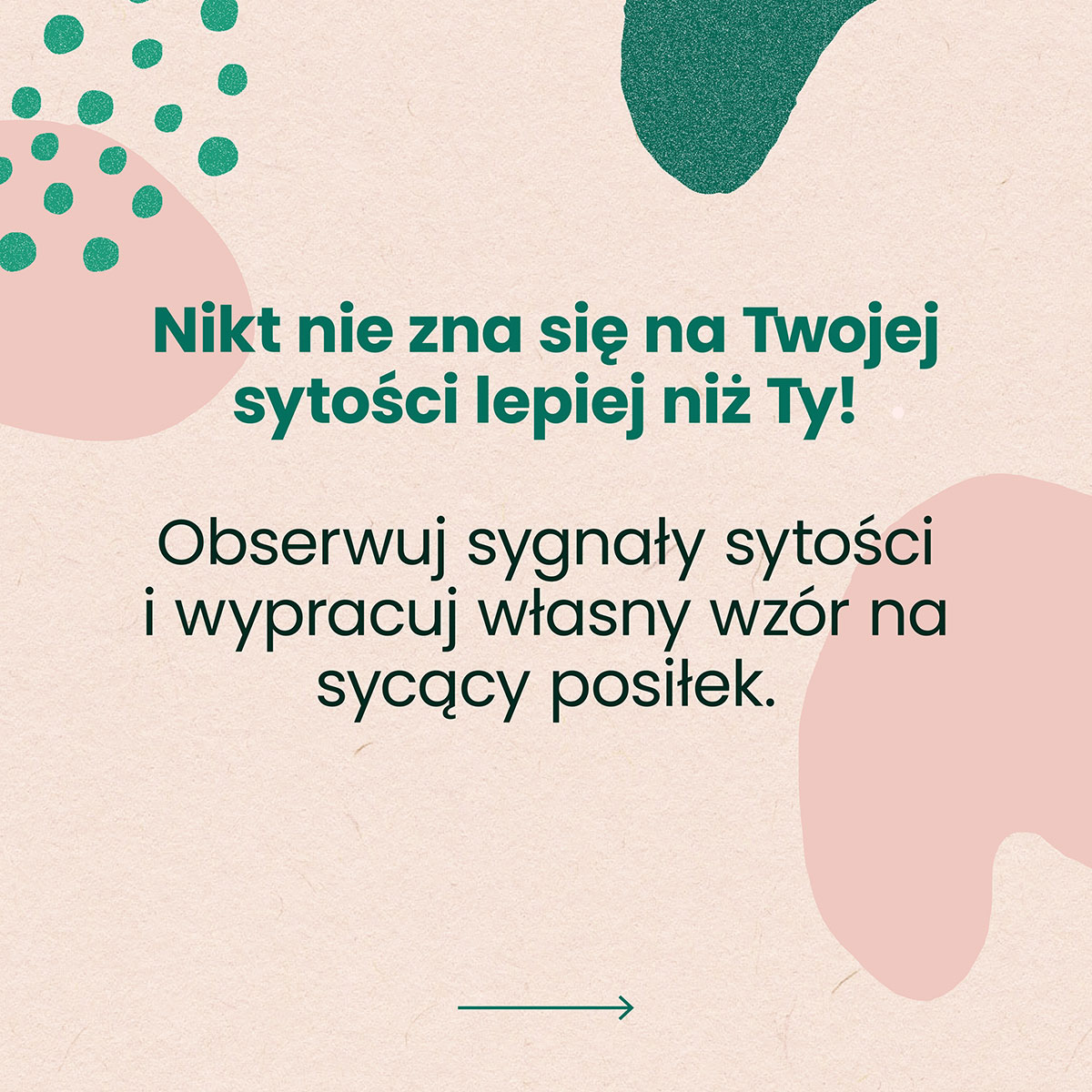 samoobserwacja i szanowanie sygnałów sytości