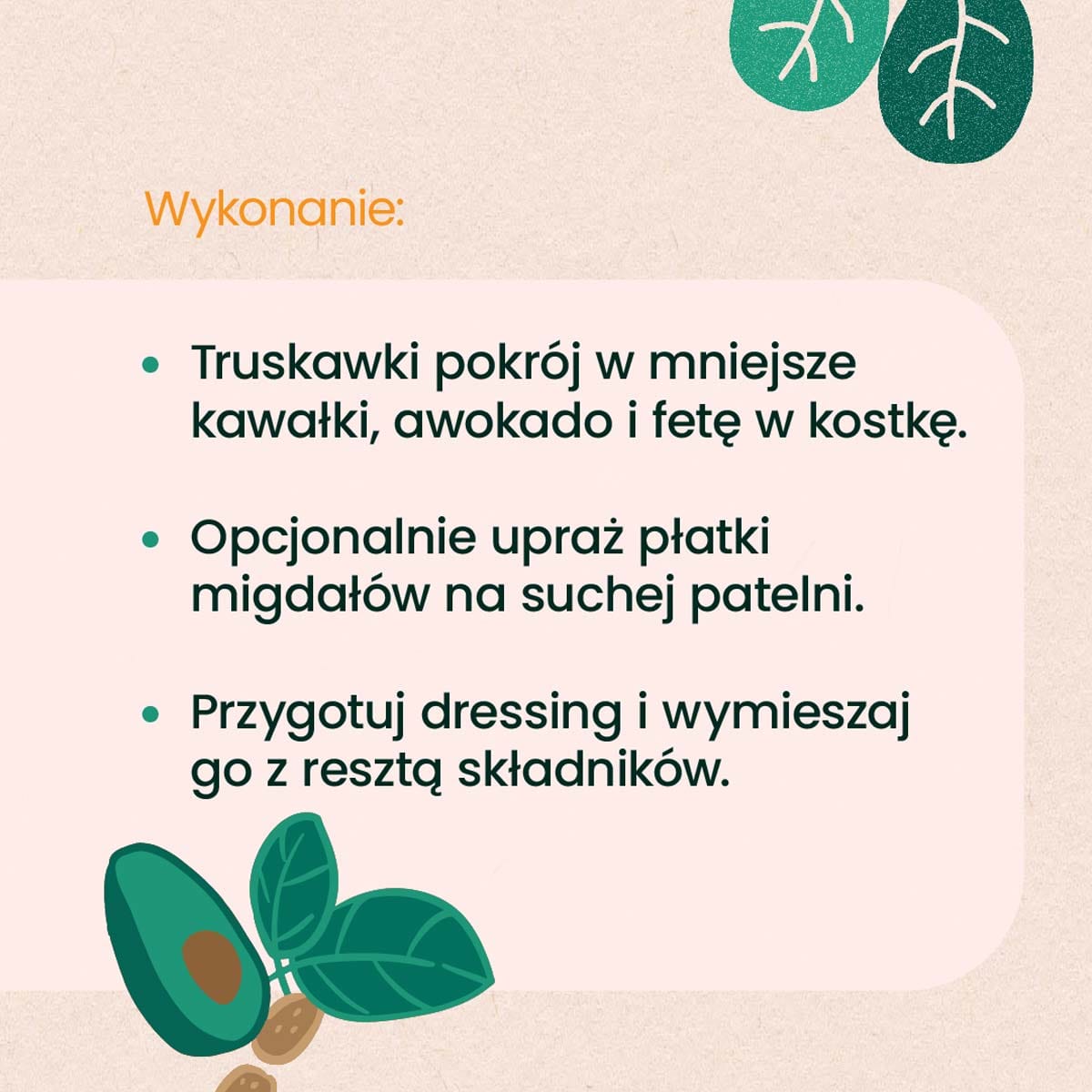 Wykonanie sałatki