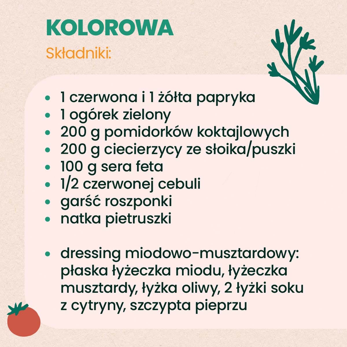 Sałatka kolorowa