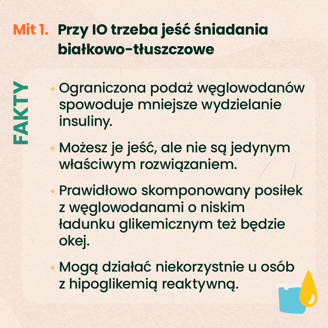 dieta w insulinooporności a śniadania białkowo-tłuszczowe