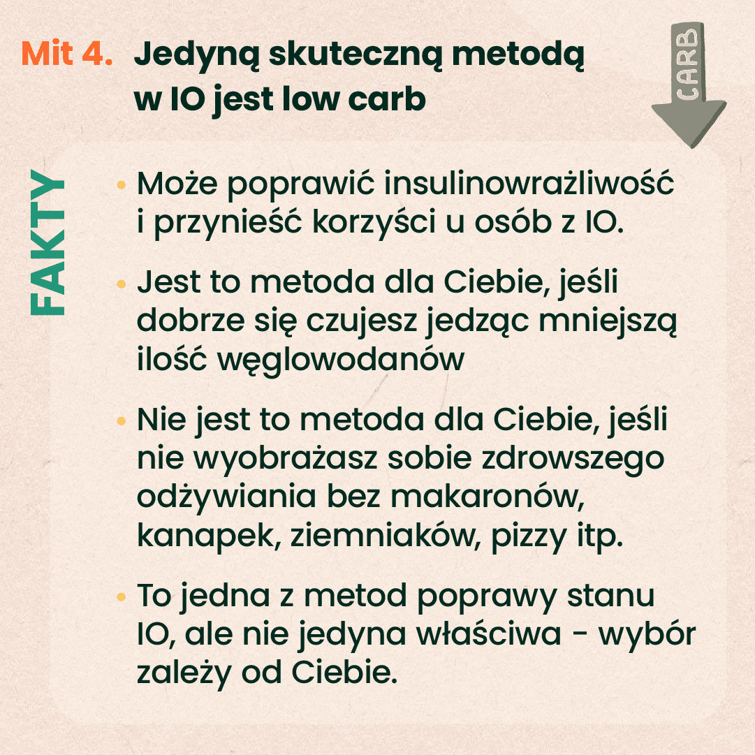 Insulinooporność - dieta low carb