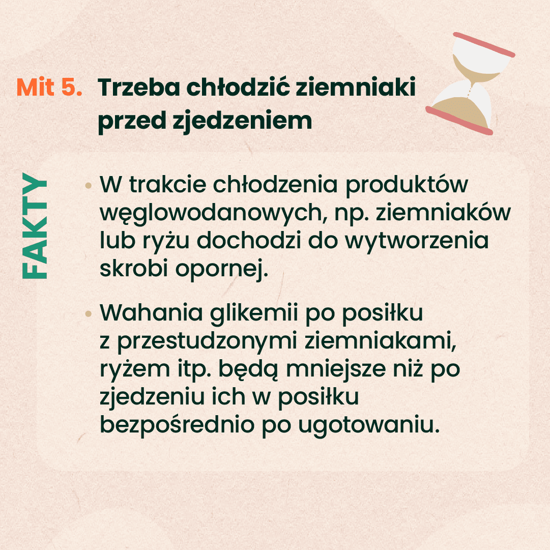 insulinooporność - chłodzenie ziemniaków przed zjedzeniem