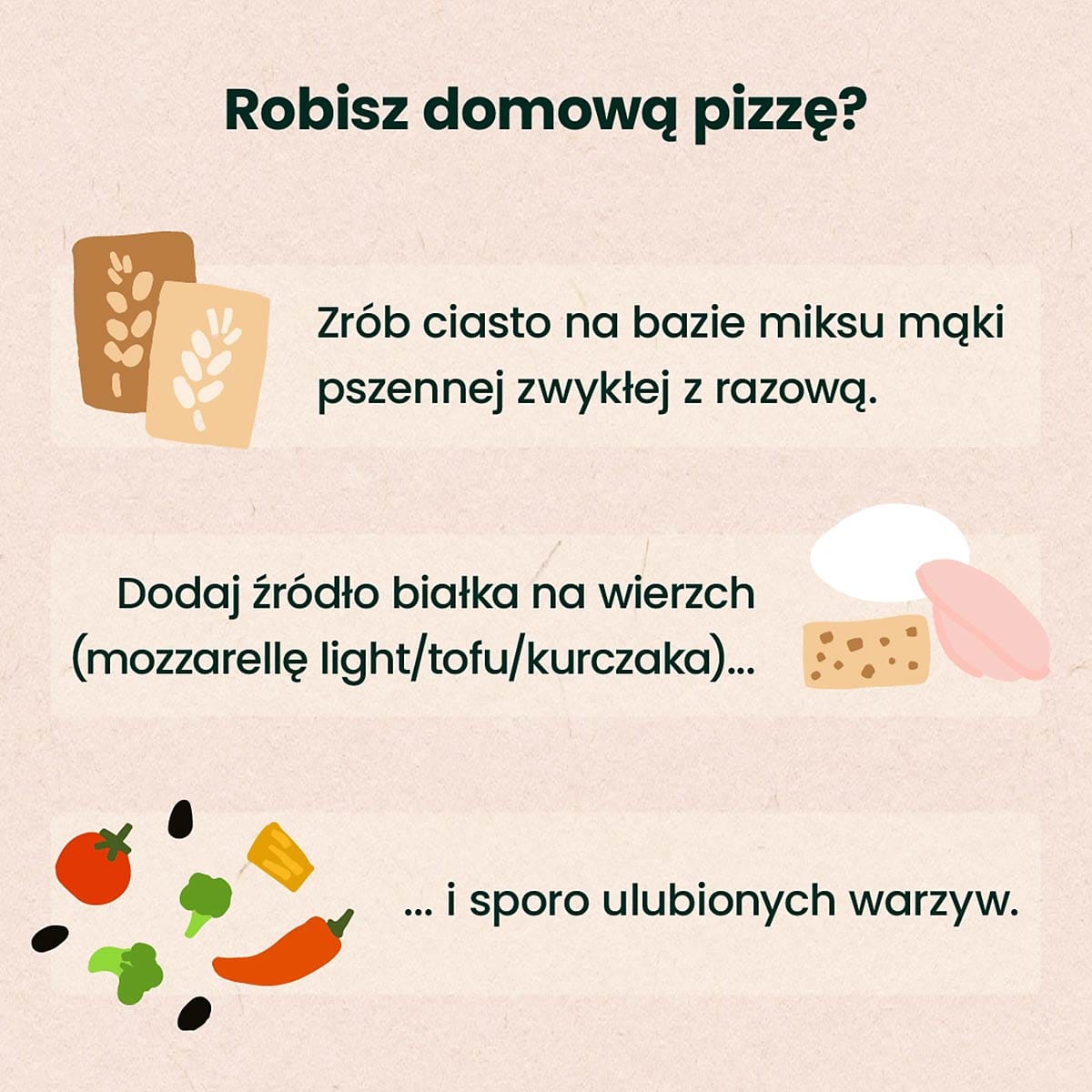 pizza domowa - użyj tych składników