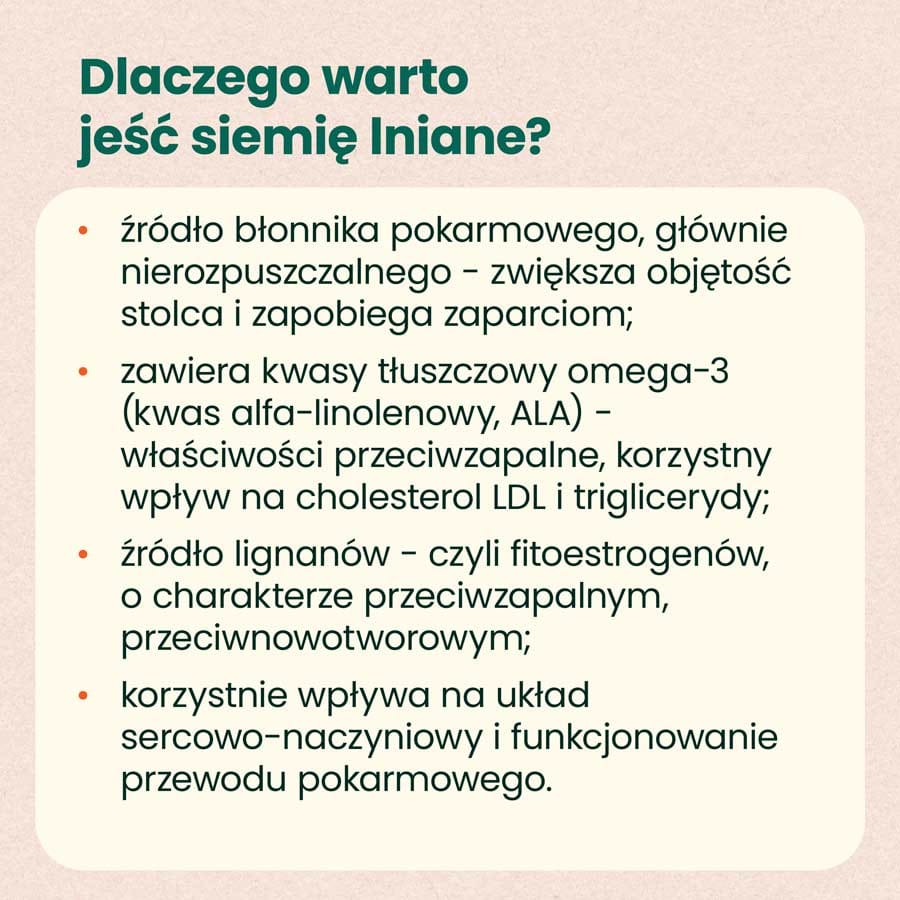 zalety siemienia lnianego