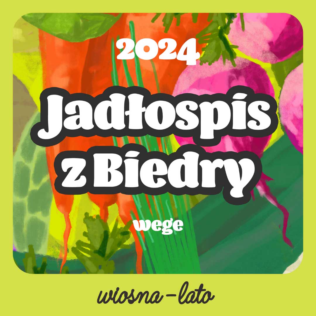 jadłospis z biedry 2024 wiosna-lato wege