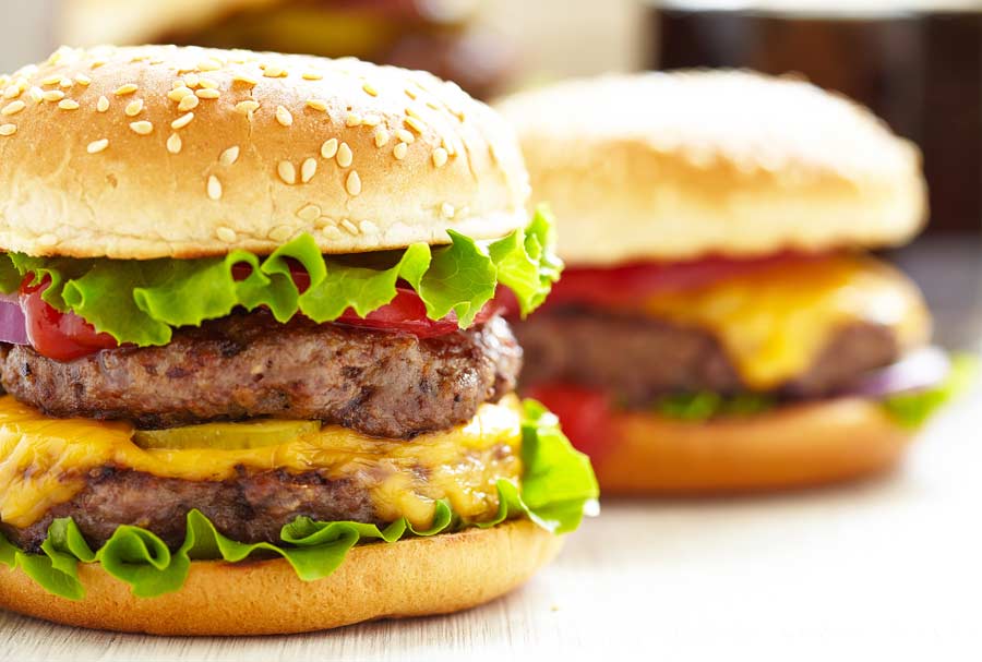 podwójny hamburger