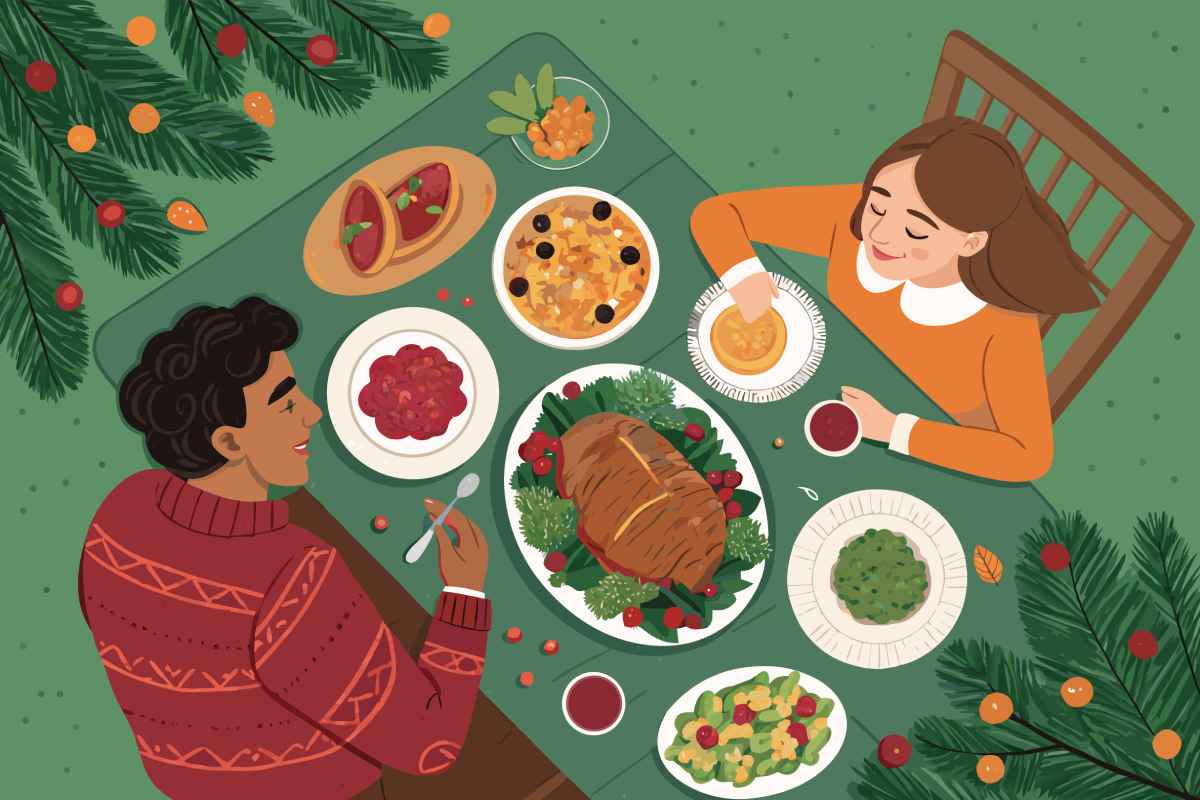 wspólna kolacja i jedzenie w związku - jak dzielić porcje?